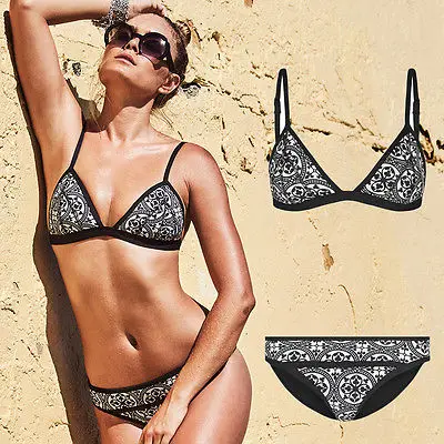 

2018 New Sexy Bikinis Women Solid Swimsuit High Waisted Bathing Suits Swim Push Up Bikini Set padded bra bralette Swimwear