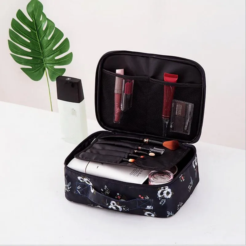 

Zipper Makeup bag Neceseries Cosmetic bag dot beauty Case Make Up Tas Makeup Sets Organizer Storage Travel Wash cosmetic