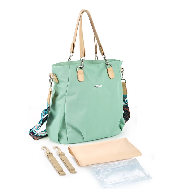Модная сумка для подгузников для мамы, водонепроницаемая сумка для ребенка, большая вместительность, многофункциональная сумка для ухода за ребенком, сумка для коляски Bolsa Maternidade, 6 цветов