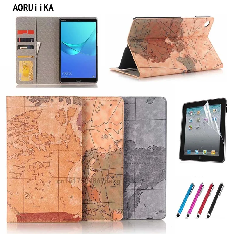 Чехол для планшета из искусственной кожи huawei MediaPad M5 Lite 8 дюймов тонкий флип-чехол