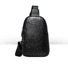 Топ люксовый бренд натуральная кожа нагрудные сумки высокого качества мужские яловая кожа черная сумка простая сумка через плечо для отдыха