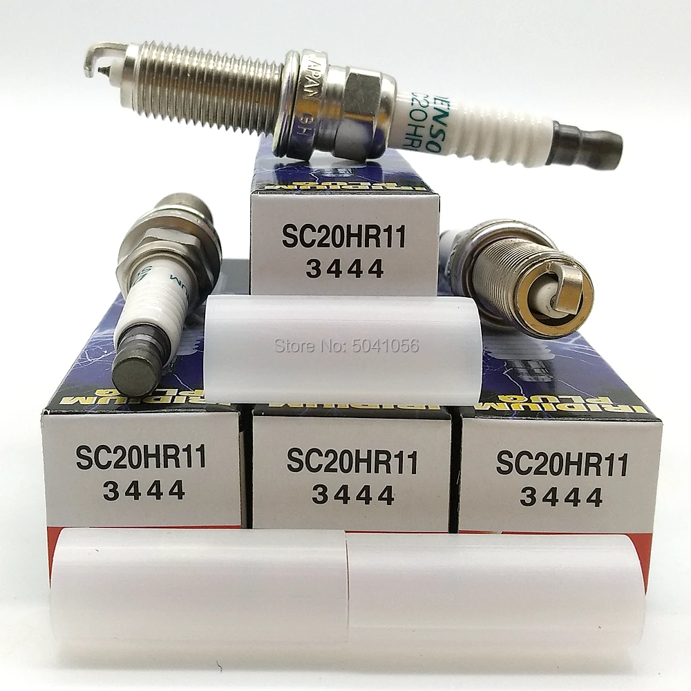 

4pcs SC20HR11 3444 Car Iridium Spark Plug 90919-01253 fit for Toyota Corolla Avensis Auris RAV4 Yaris Isis IQ Prius Auto Candle