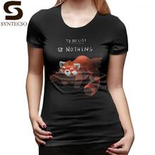 Красная панда футболка красная панда день футболка уличная одежда простая женская футболка с круглым вырезом принт плюс размер короткий рукав женская футболка