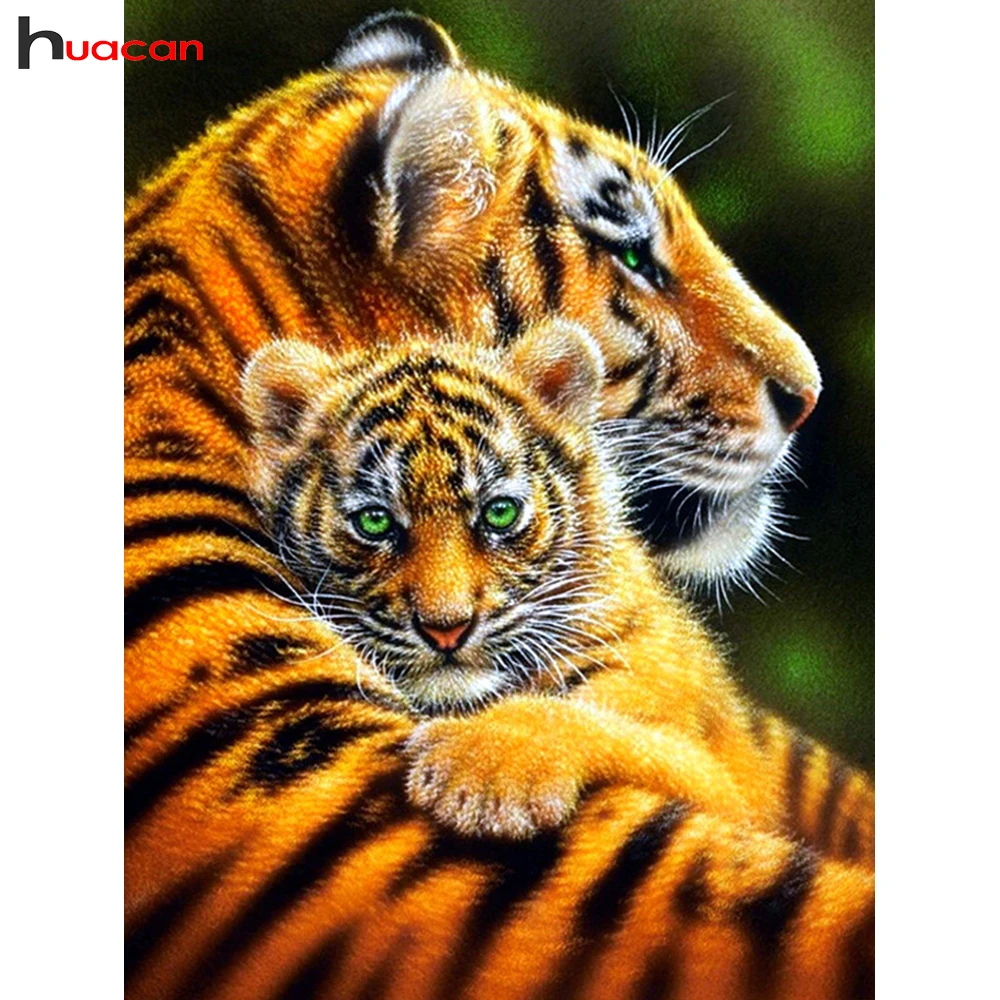 

5D DIY Diamond Mosaic Icon Rhinestone Tiger Diamond Embroidery Full Square Drill Animals Diamond Painting Cross Stitch Hobbies