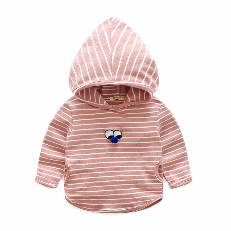 Hoody For Boy Striped Cotton Kids Clothes Spring Autumn Boys Hoodies With Eyes Long Sleeve Toddler Tee 2-6 Y Children Clothing (5)
