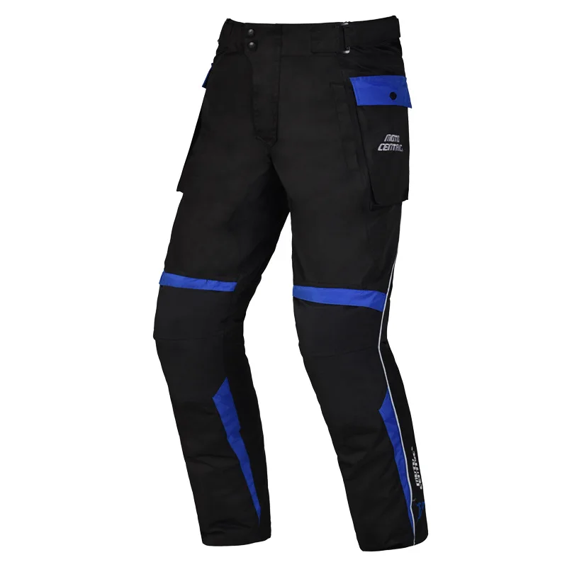 Мотоциклетные штаны для мотокросса, светоотражающие, водонепроницаемые, для езды, для гонок, для мотокросса, панталоны, для мотокросса, для защиты колена, брюки - Цвет: 06-MC1901B-blue
