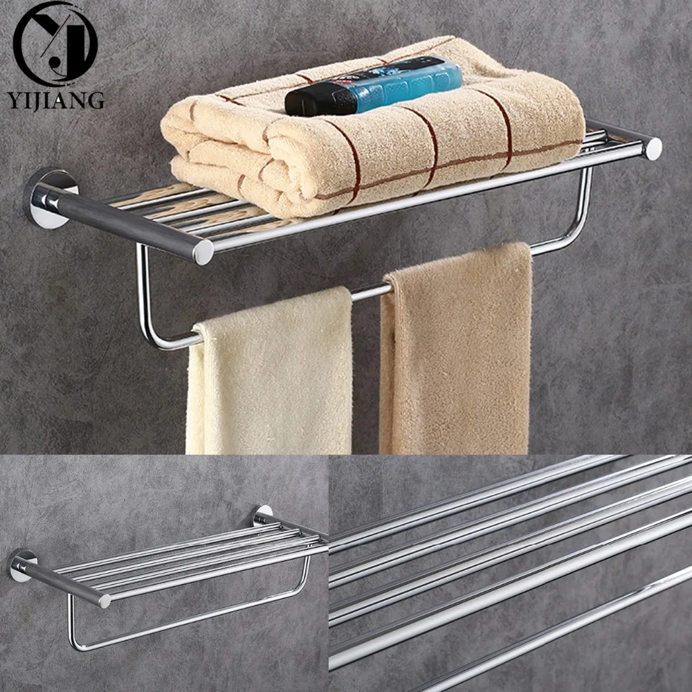 Горячая настенная двойная вешалка для полотенец Материал цинковый сплав товарная полка аксессуары для ванной комнаты(YJ-TR-010