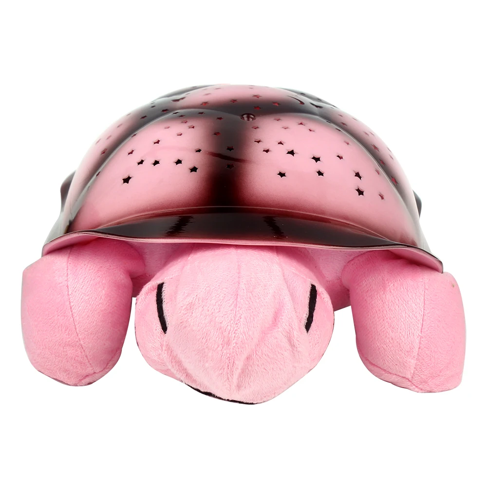 

For Baby Children Turtle Lamp Cute Design 4 Colors With 4 Light Music Toys Moon and Stars Projector Led Night Light