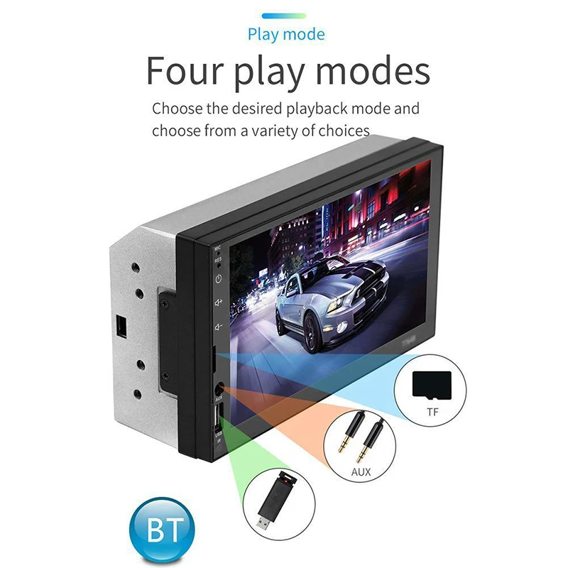 

7764B Car Card Player 7 Inch HD Bluetooth Call MP5 Player Support For Android Two-way Interconnection Car MP3