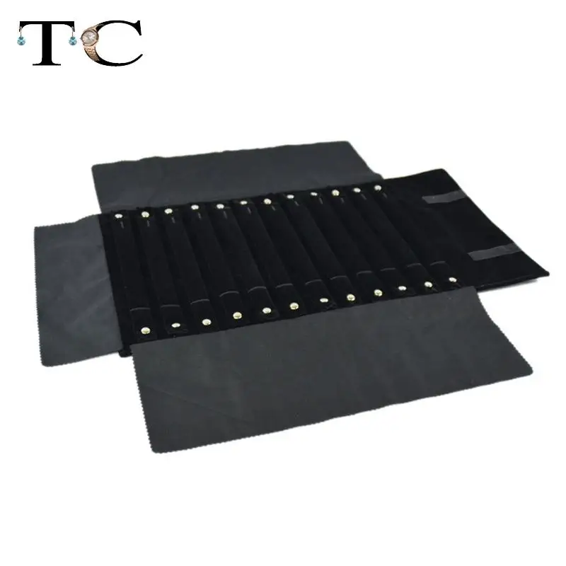 Super soft Jewelry Display Rolls Travel Portable Organizer Bracelete