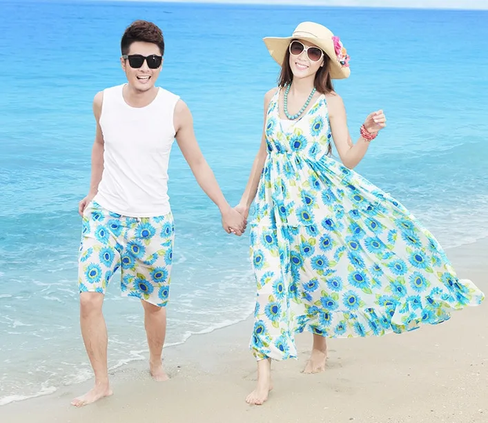 New arrival fashion summer beach pants men's shorts couple