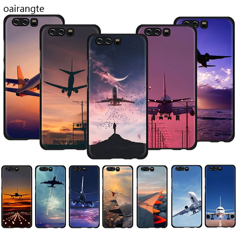 

Aircraft Airplane fly travel Soft TPU phone cover case for Huawei Honor 20 6A 7A Pro 7C 7X 8X 8C 8 9 10 Lite