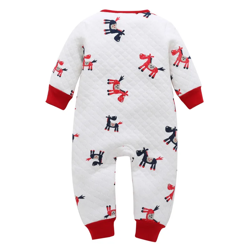 COSPOT 2019 nuevo recién nacido mono de dibujos animados primavera invierno espesar cálido mameluco bebé niños pijamas de las niñas Bebes ropa traje de cuerpo D21
