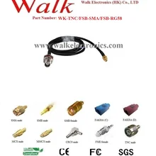 TNC SMA женский RG58 кабель, TNC SMA RG58 кабель, TNC разъем RG58 кабель