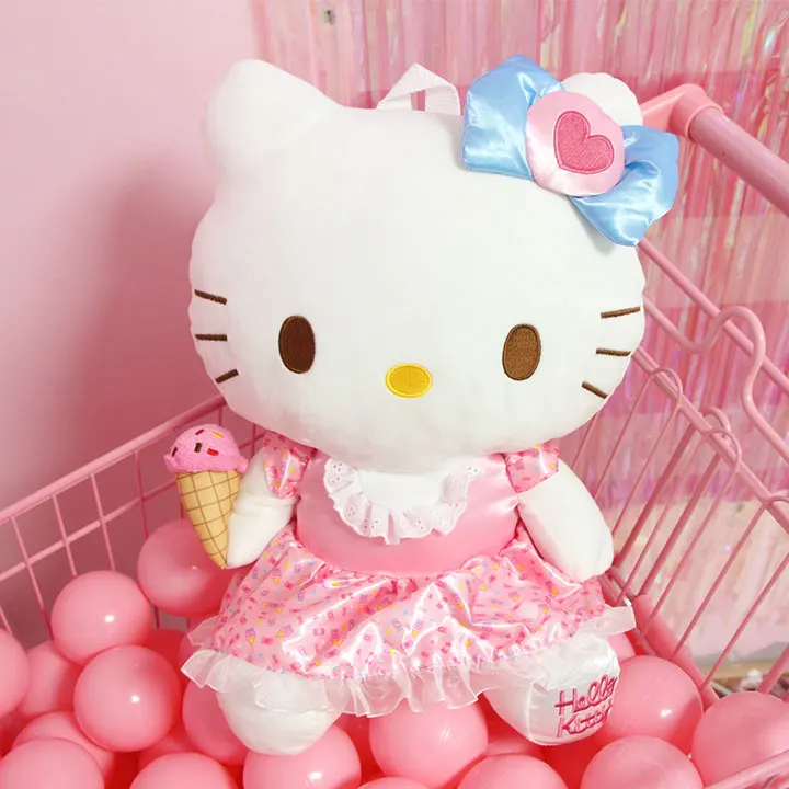 Милый мультяшный Плюшевый Рюкзак hello kitty My Melody, женский рюкзак hello kitty My Melody, детский школьный рюкзак для девочек, подарки для детей