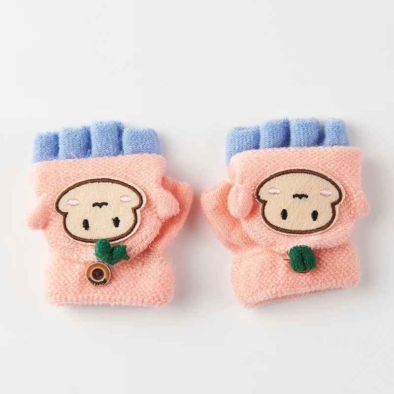 Winter Handschuhe Kinder Schöne Muster Halbe Fingerhandschuhe Halten Im Winter Warm Nette Winter Handschuhe C3105