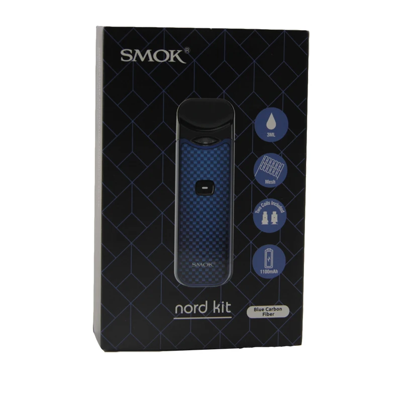 Оригинальный стартовый набор Smok Nord Pod аккумулятор 1100 мА/ч 3 мл форсунка картриджа
