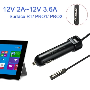

Table Microsoft Windows MS Surface 10.6" For Surface RT/PRO 1/PRO 2 for 12V 2A~12V 3.6A 24W~48W Car Power Supply Adapter Charger