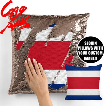 

Costa Rica decorative throw pillows reversible mermaid sequin pillow case cover dropshipping