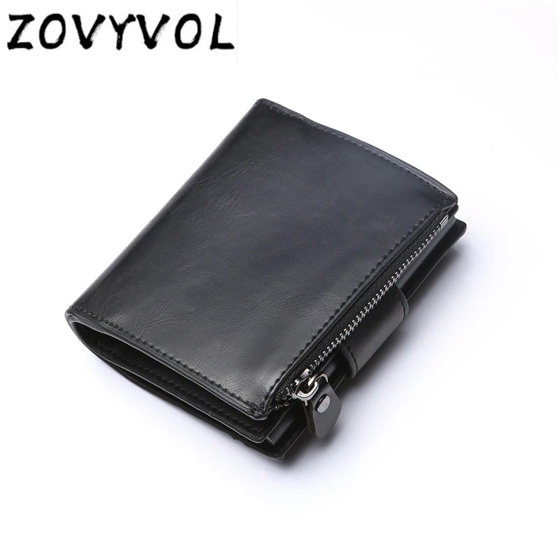 

ZOVYVOL New Men Rfid Wallet Credit Card Holder Sticker Business Card Pocket coin Cash Card Holder Metal Cardholder Protection