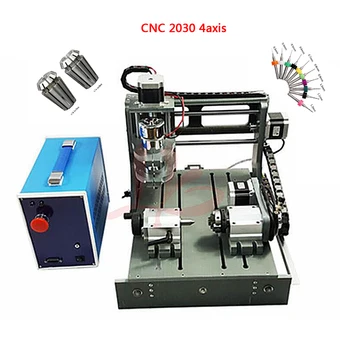 

DIY wood cnc router 2030 4Axis 300W spindle cnc Engraving Drilling and Milling Machine