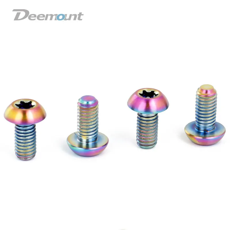 Deemount M5x10mm дисковый тормоз ротора болты T25 Torx детали для велосипеда из титана MTB
