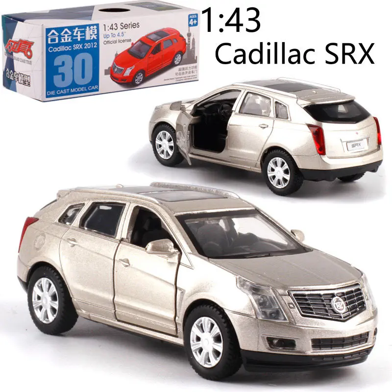 1:43 весы Cadillac SRX сплав Выдвижной Автомобиль литья под давлением металлическая модель автомобиля для коллекции друг подарок детям