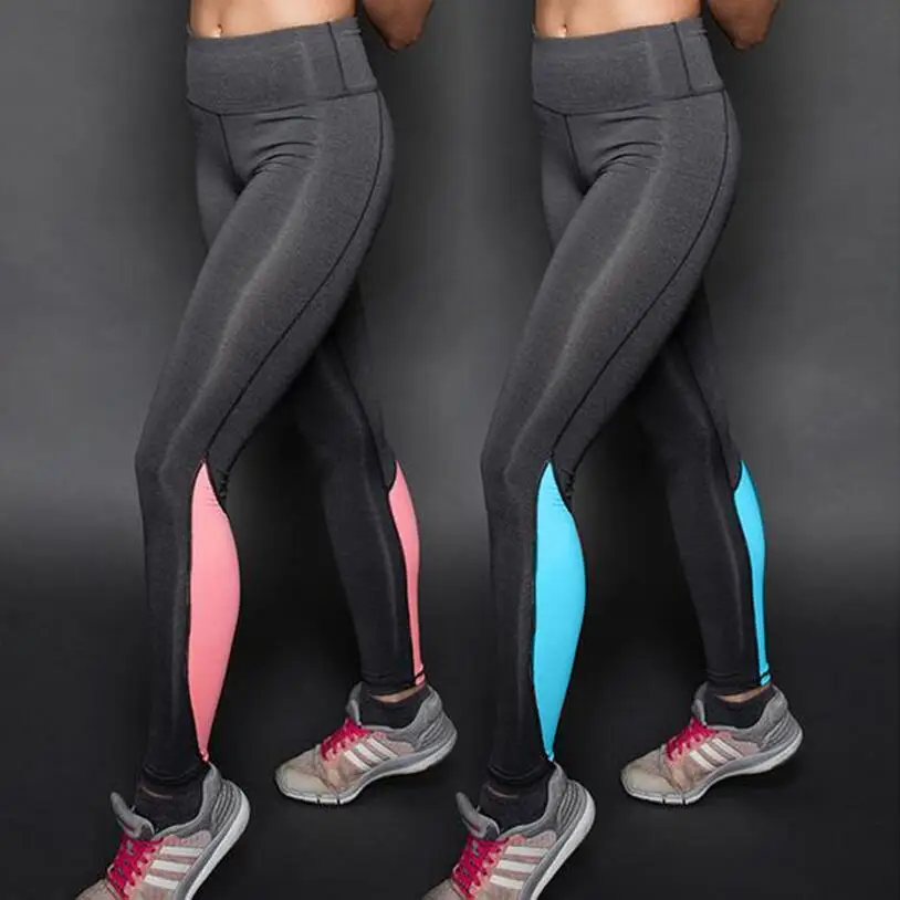 Women  Waist  Sport Pants Exercise Tights Sports Elastic Workout Yoga Fitness Running Slim Leggings
