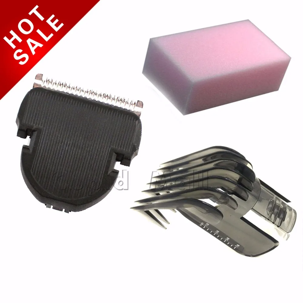

3 Pcs/set HAIR CLIPPER COMB + Hair Trimmer Cutter + sponge for Philips QC5125 QC5130 QC5135 QC5105 QC5105 QC5115 QC5155 QC5120