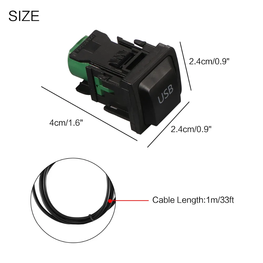 Автомобильный usb адаптер AUX Onever переключатель и Проводная проводка для VW RCD510/310 +/300