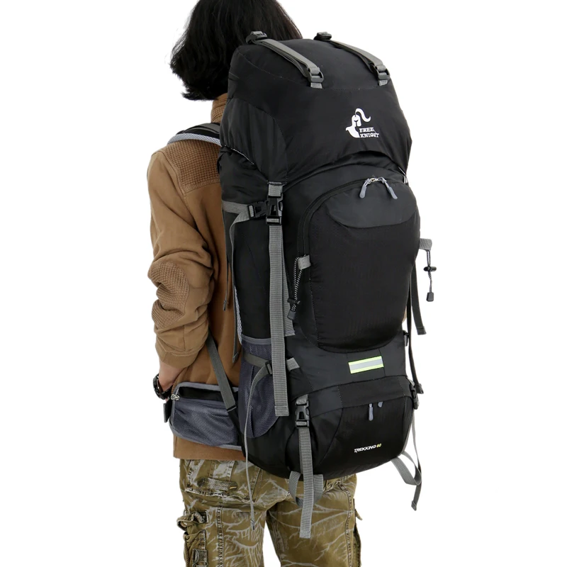 60L Large Capacity Mountain Camping Backpack Waterproof Outdoor Hiking Backpack With Rain Cover Breathable Sport Backpack (11)
