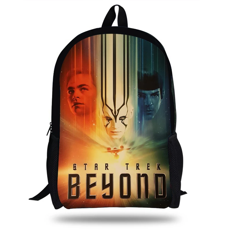 

16-Inch Mochila Escolar Menino School Bags For Boys Girls Star Trek Backpack For Kids Casual Bags For Children Print Backpacks