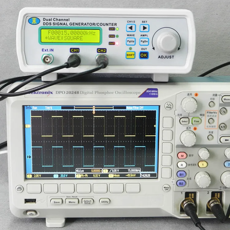 MHS-3220A 20 МГц DDS NC двухканальный функциональный генератор сигналов, источник сигнала DDS USB 4 вида сигнала выхода