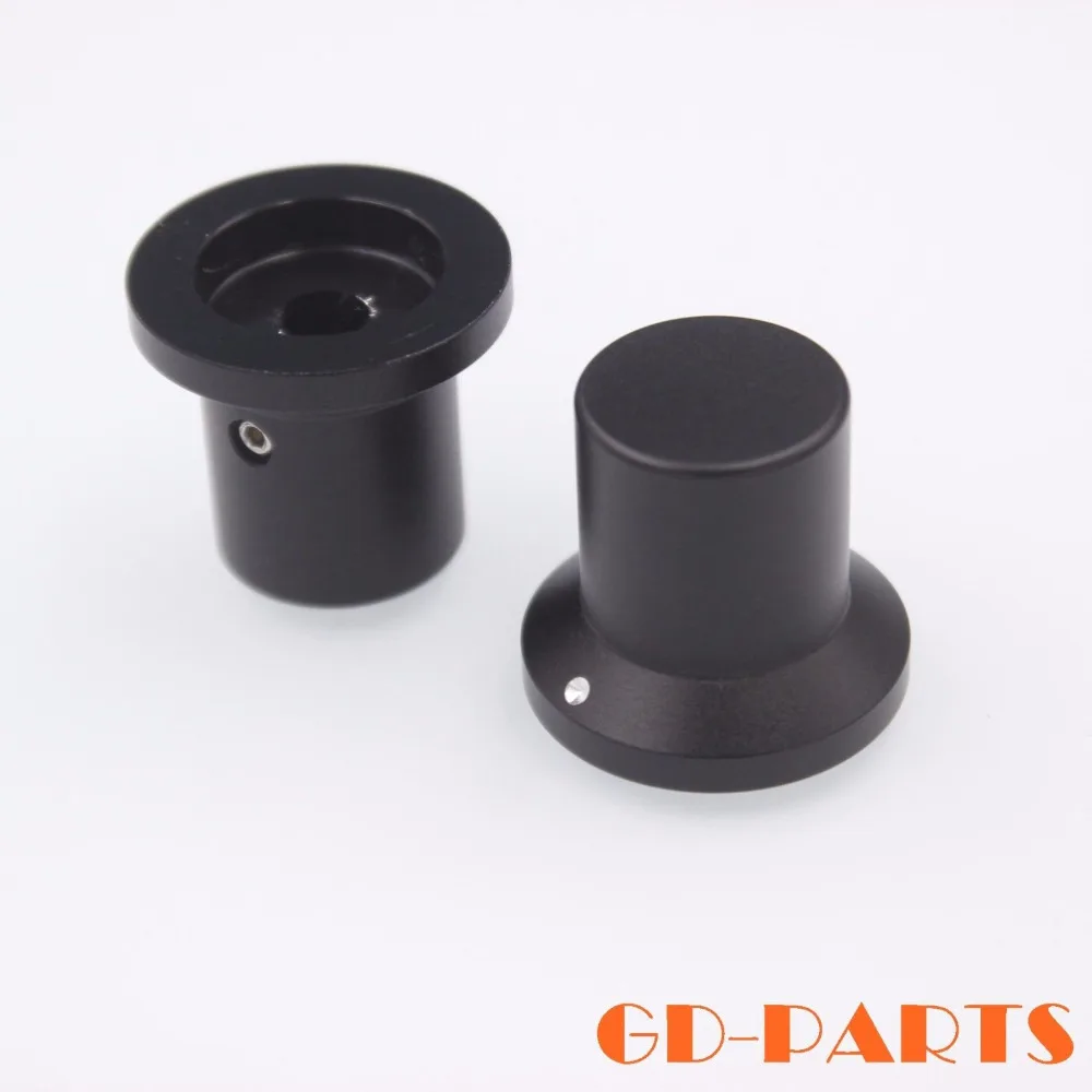 

2PC 25*22mm Black Machined Solid Aluminum Volume Potentiometer Control Knob For Guitar Amp Speaker DAC CD Player Turntable HIFI