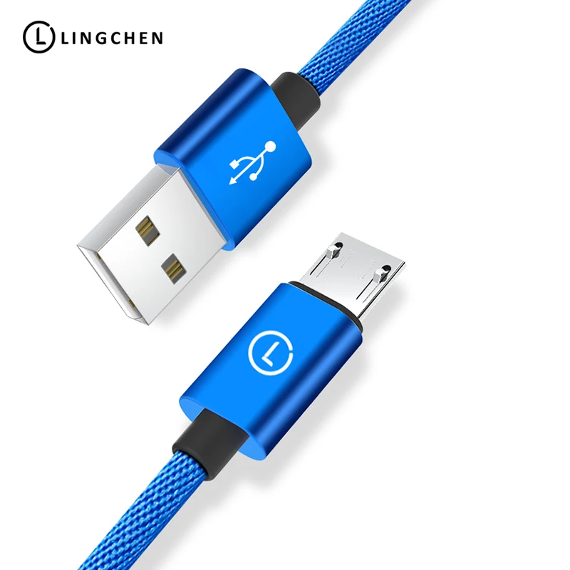 LINGCHEN Micro USB кабель для samsung быстрая Зарядное устройство зарядки передачи данных