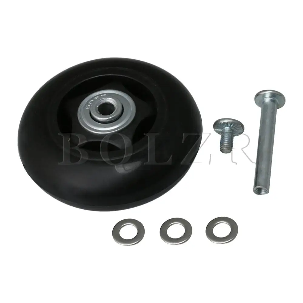 

BQLZR 70mm Dia 28mm Thickiness Black Puncture Proof Solid Wheelbarrow Wheel