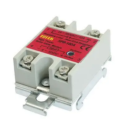 

10Amps Temperature Control Solid State Relay + DIN Rail HPR-10DA