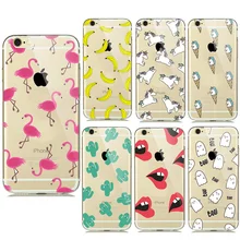 New Summer Fruit Banana Unicorn Transparent Silicone Soft TPU font b Cases b font for iPhone