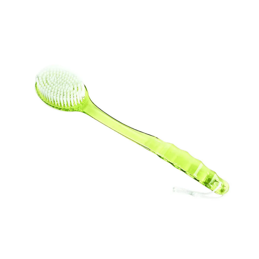 Новая пластиковая щетка с длинной ручкой для ванной и душа, щетка для очистки кожи, щетка для тела, аксессуары для ванной комнаты, инструмент для чистки#20 - Цвет: Green