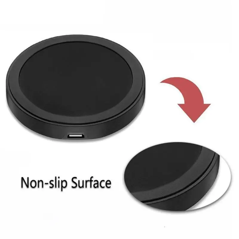 Round Power Bank Wireless Charging Pad Mini Universal Qi Wireless Charger For Lenovo DC 5V / 1.5A