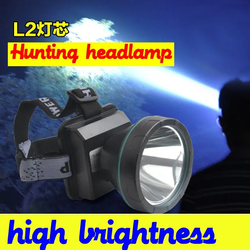 

High power brightness headlight Powerful cree Led l2 rechargeable outdoor lighting headlamp lights for fishing hunting