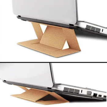 

Portable Invisible Laptop Adhesive Stand Adjustable Bracket Tablet Holder Folding for iPad MacBook Lenovo Samsung Laptops