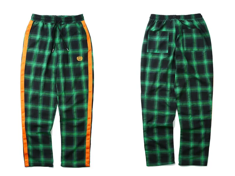 Side Ribbon Plaid Pants 7
