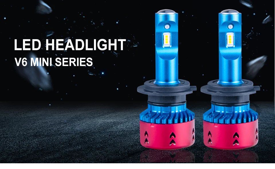 Foxcnsun Led H7 coche H4 Led Bulbs H1 H11 Led Bulb HB4 HB3 9006 9005 HB3 HB4 H3 H15 9012 Universal Auto Lamp 16000LM 6500K 12V  (1)