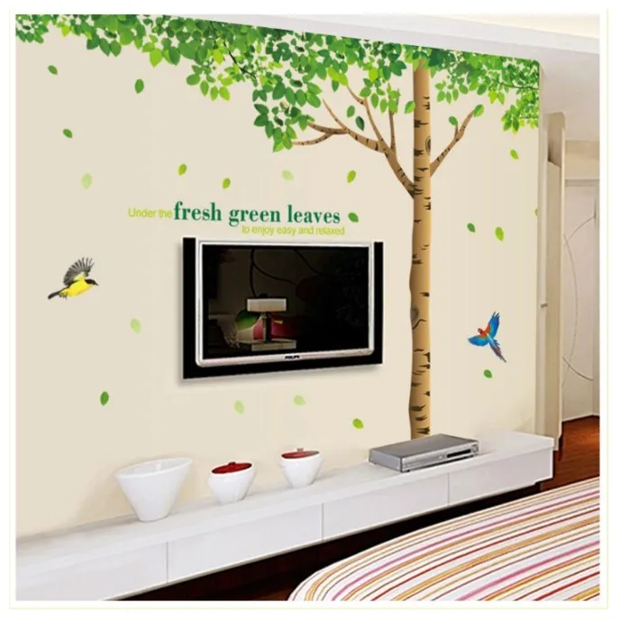 

The sitting room the bedroom TV sofa background wall stickers can remove the wall stickers on the wall