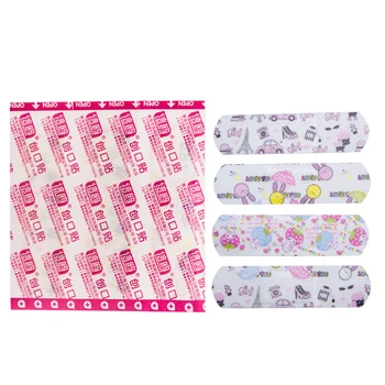 

100Pcs Waterproof Bandage First Aid Hemostatic Medical Disposable Band-Aid With A Serile Stickers Gauze Pad Wound Plaster C1203