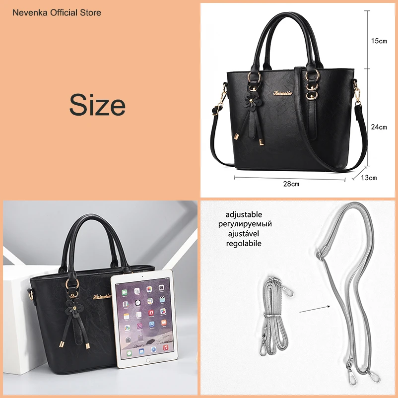 Nevenka New Design Women Fashion Style Handbag Female Luxury Chains Bags Sequined Zipper Messenger Bag Quality Pu Leather Tote01