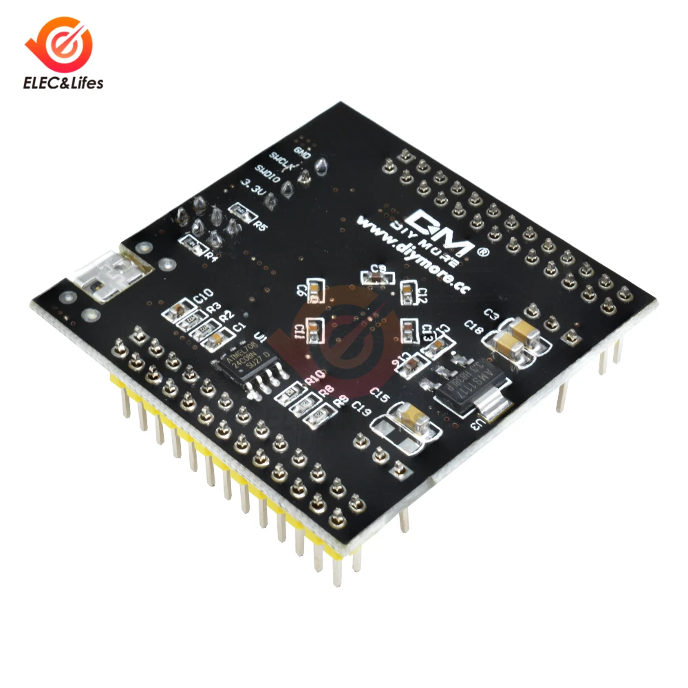 Мини USB STM32F103RBT6 ARM 32 бит Cortex STM32 развития плата расширения вспышка I/O программатор AVR микроконтроллер для Ardunio