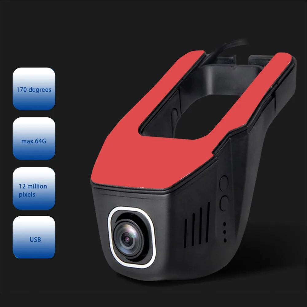 

New 1080P Car DVR USB Concealed Vehicle Recorder Mini Tachograph Digital Camcorder Dash Camera ADAS Function Night Version Hot