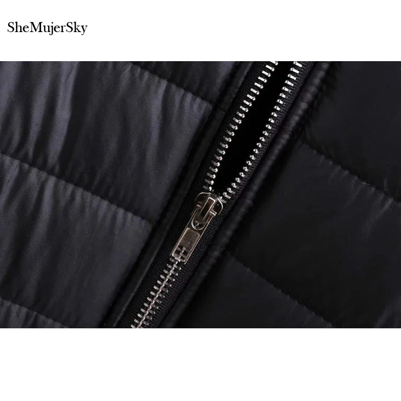 SheMujerSky для женщин одноцветное длинное пальто Зимние теплые черные парки casacas para mujer invierno